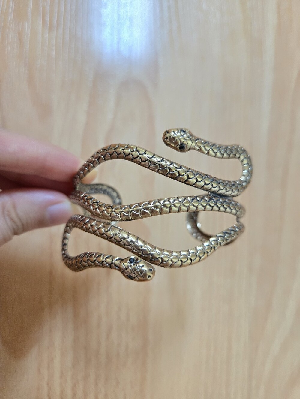 Gold/Bronze Snake Wrap Bracelet Bangle